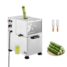 Commercial Sugarcane Juicer 800W Electric Press 661 lbs/H High Output 4 Stainless Steel Rollers