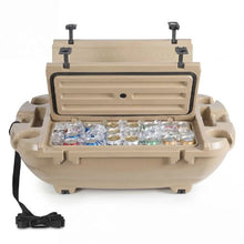 40 QT Floating Cooler with Dry Storage & Tow Rope Floating Ice Chest (Apricot)