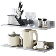 8.6 X 30 In Stainless Steel Shelf, Wall Mounted Floating Shelving Storage Rack for Kitchen WMSL30 ( Pack of 2)