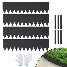 12 Inch x 13' Ft Hammer-in Edging Border with 6 Clips Steel Garden Edging Borders Bendable Metal Landscape Edging JC12*40in 4pcs (Pack of 4)