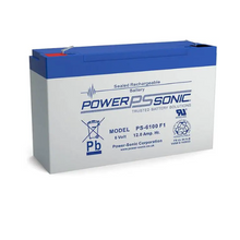 6V 12Ah F1/F2 Terminal SLA Rechargeable Battery PS-6100 (Pack of 10)