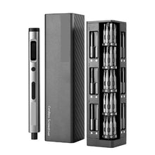 165 RPM Electric Precision Screwdriver Set with Magnetic Storage Box S2 Steel Bits LED Light Type-C Charging or Phone Laptop