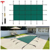 14x26 ft Inground Pool Safety Cover Mesh Winter Cover with Hardware (Green)