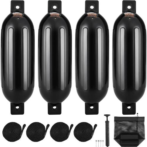 8.5 In Boat Bumpers for Docking Inflatable Ribbed Fender 80E01D