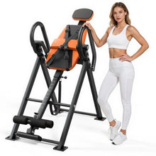 300 LBS Inversion Table Heavy-Duty Back Stretcher Dual-Roller Locking Adjustable Tether Strap