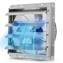 16-Inch Shutter Exhaust Fan 2438 CFM Steel AC Motor with Automatic Louvers