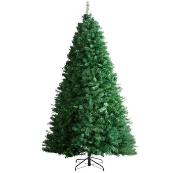 Prelit Flocked Artificial Christmas Tree Xmas for Home Party Office Decoration (7.5FT)
