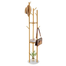 Freestanding Coat Rack with Quartz Stone Base & 9 Hooks – Modern Clothes Stand for Entryway Bedroom Office