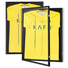 2 Pack Sports Jersey Display Cases 23.3 x 31.2 In Lockable Shadow Boxes with UV Protection