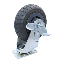 6" Extreme-Duty Synthetic Rubber Swivel-Brake Caster SLAC6EDSB