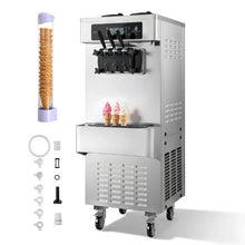 Freestanding Commercial Soft Serve Ice Cream Machine 2200W
