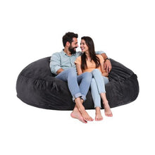 72 x 72 x 20 In Giant Bean Bag Chair with Washable Cover – (Black)