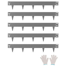 39 x 3 Inch Dark Gray Rust-Resistant Garden Edging Border Steel Landscape Edging ZY-39X3-5Grey (Pack of 5)
