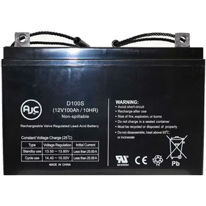 Wheel Chair 12 Volt Sealed Lead Acid (AGM) 90 Ah Universal Power Battery AJC-D100S-B-0-140938