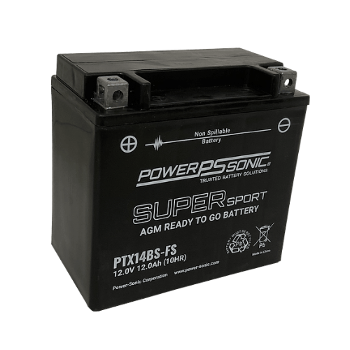 12V 12Ah 200CCA Factory Sealed Lead Acid Battery PTX14BS-FS (Pack of 4)