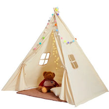 1-5 Years Old Kids Teepee Tent with Windows for Kids