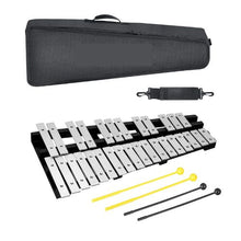 30-Note Glockenspiel Xylophone Bell Kit with Mallets & Carrying Bag
