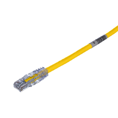 24 AWG Cat 6 UTP Copper 7FT Patch Cord Yellow UTPSP7YLY