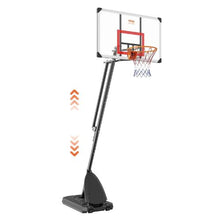 50 inch Adjustable Height Portable Basketball Hoop for Outdoor/Indoor