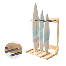 4 Tiers Vertical Surfboard Stand for Wakeboards Snowboards Kiteboards Shortboard Skis