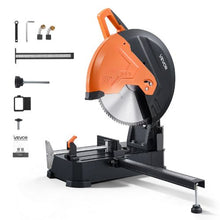 16-Inch Metal Chop Saw 3000W Motor ±45° Adjustable Angle Dry Cutting Blade Guard & Scale Ruler