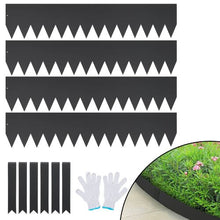 6 Inch x 13.3' Ft Hammer-in Edging Border with 6 Clips Steel Garden Edging Borders Steel Landscape Edging JC40*6in (Pack of 4)