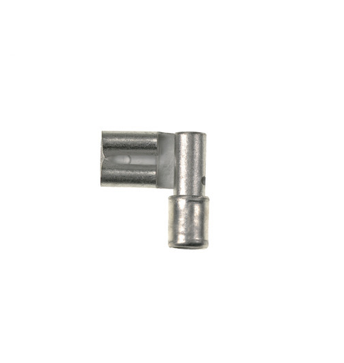 12-10 AWG Pan-Term Female Disconnect Right Angle Metal Sleeve DR10-250-L (Pack of 50)