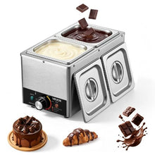 Chocolate Melting Machine 2-Tank 9 Lbs 800W 3 Cooking Modes 86–230°F Water Bath Heating
