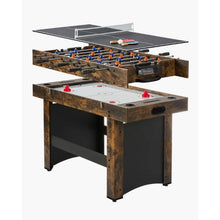 3-in-1 Combo Game Table – Air Hockey Ping Pong Foosball  for Family Game Room Office