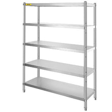 48 X 18 In Stainless Steel Shelving  5 Tier Adjustable Shelf Storage for Kitchen RK48-5T