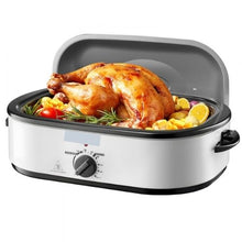 18QT Electric Roaster Oven 150–450°F Adjustable Temperature Self-Basting Lid Removable Pan & Rack