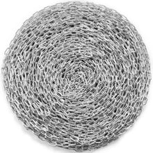 1/4" x 100' Proof Coil Chain 1540 lbs Capacity Zinc-Plated Steel Link Chain with 2 Quick Links