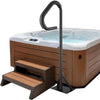 360° Rotating Hot Tub Handrail Adjustable 35–57 in Height Aluminum Spa Rail 600 lb Capacity