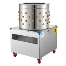 Chicken Plucker Machine – 19.7" Drum 2HP 275RPM 106 Fingers Stainless Steel with Transport Wheels