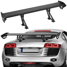 43.3 In GT Wing Car Spoiler – Adjustable Aluminum Rear Racing Wing (Black)