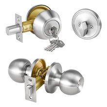 Door Knob & Deadbolt Lock Set for Entrance Doors