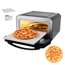 Smart Electric Pizza Oven 12" Countertop 750°F 5 Presets Touchscreen 2-Min Baking