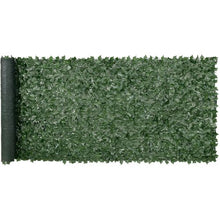 59 x 158 Inch Dark Green Ivy Fence Screen with Mesh Backing – Outdoor Artificial Green Wall Dark Green Backcloth