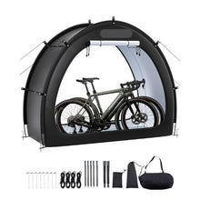 Bike Storage Tent 1–2 Bikes Waterproof Outdoor Tent Ventilated Window Fiberglass Frame