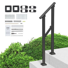 Black Outdoor for Seniors Porch Deck Handrails for Style 1