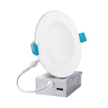 10 Watt Commercial LED Equivalent 4" Slim Recessed Downlight with Junction Box DLC4S-10W205se
