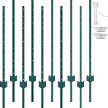 4 Ft T-Post Heavy Duty Metal Fence Post (Pack of 10)