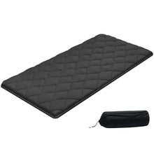 Japanese Tatami Mat Twin Size Foldable 9-Layer Floor Mattress with Storage Bag for Sleeping Meditation & Yoga (Black)