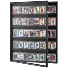 35 Card Display Case 24.3 x 30.5 in Lockable Wall Cabinet with UV Protection PC Panel
