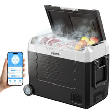 12/24V Car Refrigerator 48QT Dual Zone Cooler with APP Control -4°F to 68°F for RV & Camping