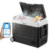 12/24V Car Refrigerator 48QT Dual Zone Cooler with APP Control -4°F to 68°F for RV & Camping