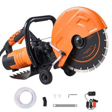 12-Inch Electric Concrete Saw 1800W 4.5-Inch Cutting Depth Wet Saw with Pump & Blade