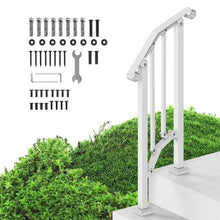 White Retro Arch Outdoor for Seniors Porch Deck Handrails for Style 2