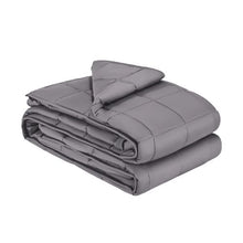 Weighted Blanket 25 LBS 80 x 87" King Size Cotton Blanket with Glass Beads (Grey)