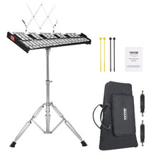 32-Note Glockenspiel Xylophone Set with Adjustable Stand, Mallets & Bag